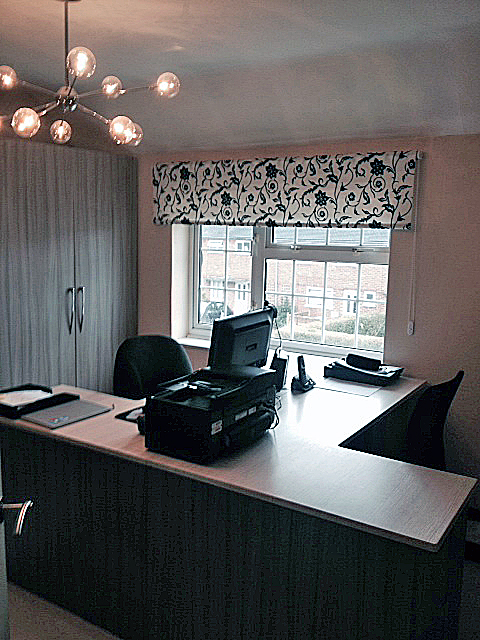 View of the office interior design in Warwick